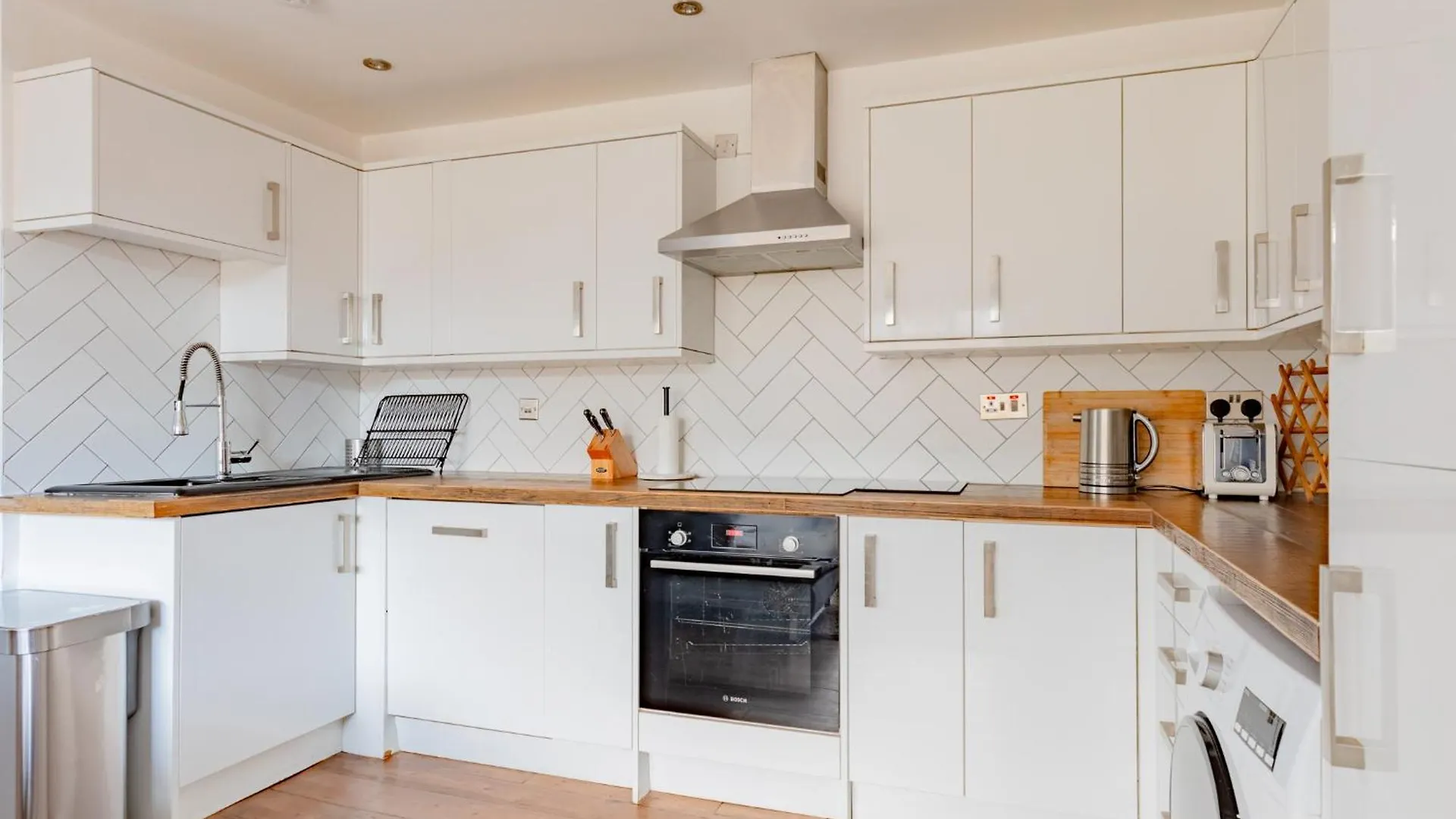Daire Contemporary 2Bd Flat With Balcony Shoreditch Londra